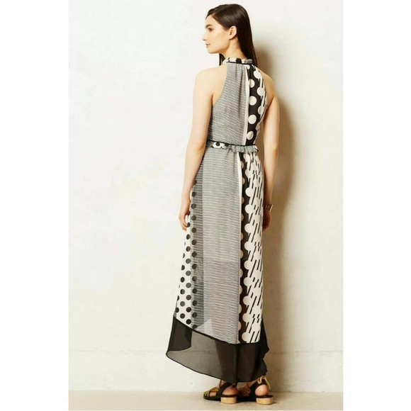MAEVE Anthropologie brand summer black and white dress. - Picture 4 of 13